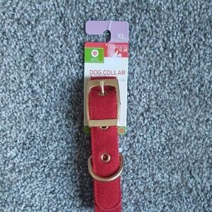 New Holiday Red Dog Collar XL